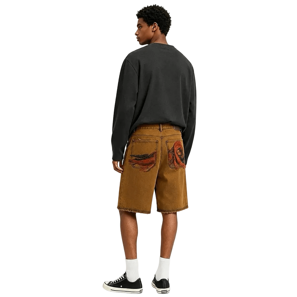 Derschutze yasmin v3 Jorts tinted denim shorts - AFewVibe