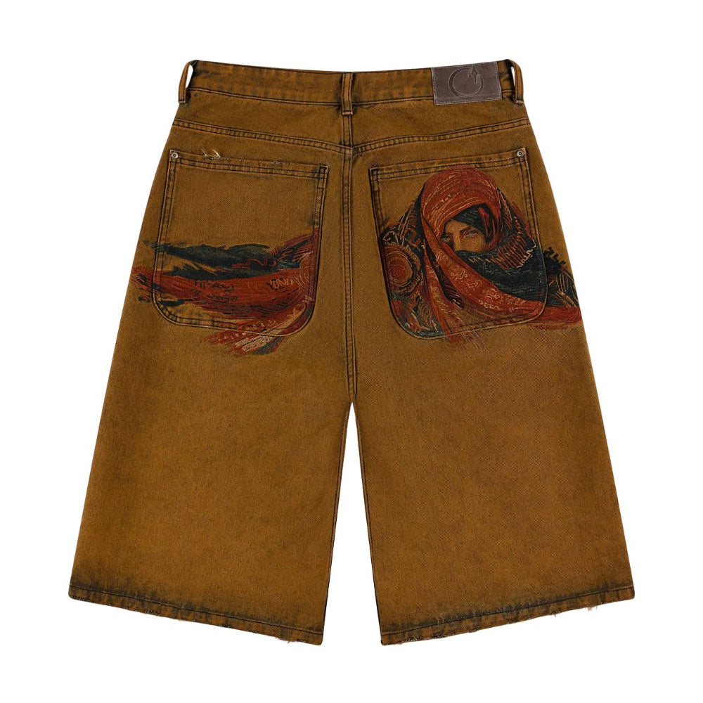 derschutze Yasmin V3 Jorts Tinted | Embroidered Denim – AFewVibe