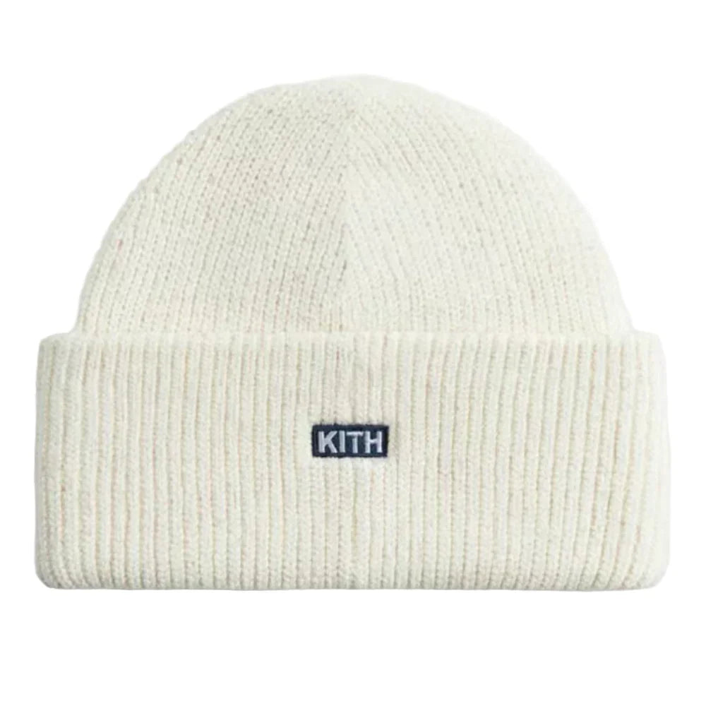 Kith Classic Beanie White
