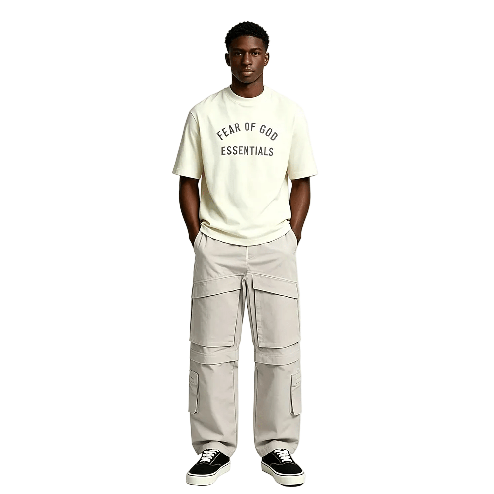 Entire Studios Cotton cargo pants Off White - AFewVibe