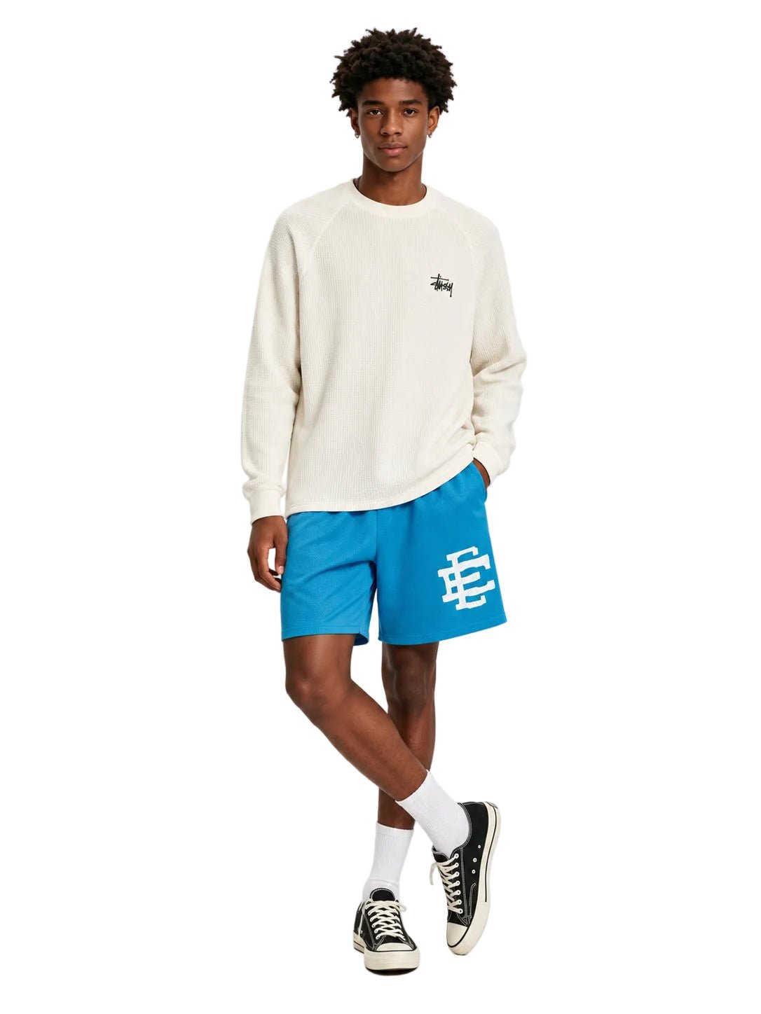 Eric Emanuel EE Akimbo Tyrrell Winston Short Carolina Blue White - AFewVibe