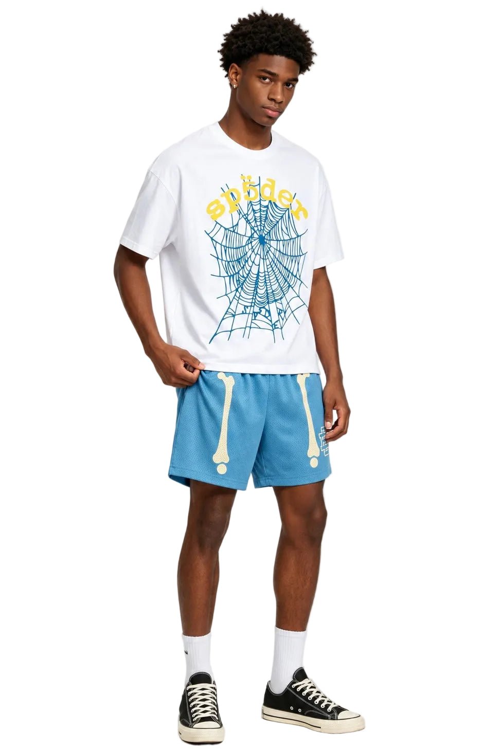 Eric Emanuel EE Basic Core Short Carolina Blue Bones - AFewVibe