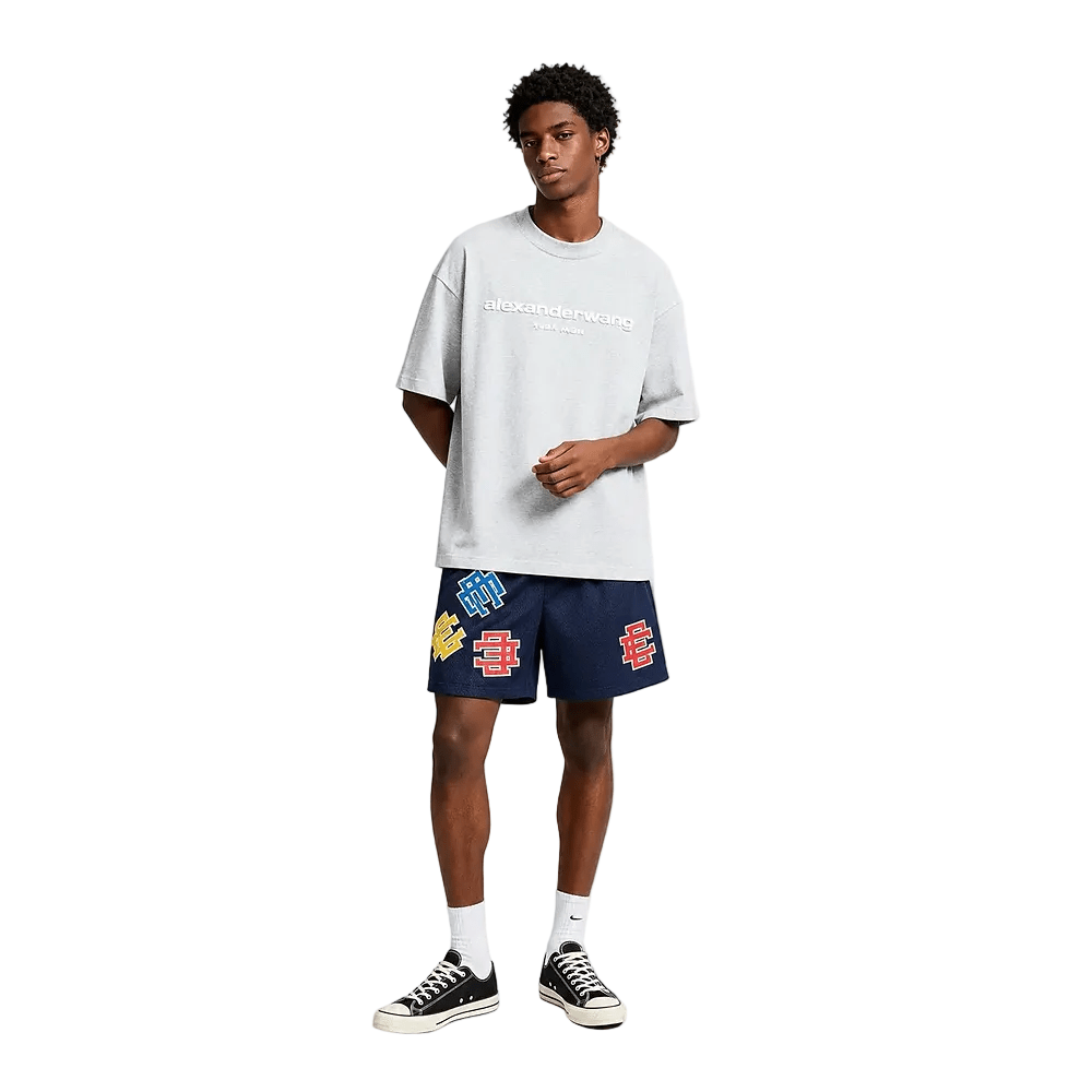 Eric Emanuel EE Basic Core Test Print Short Navy Test Print - AFewVibe