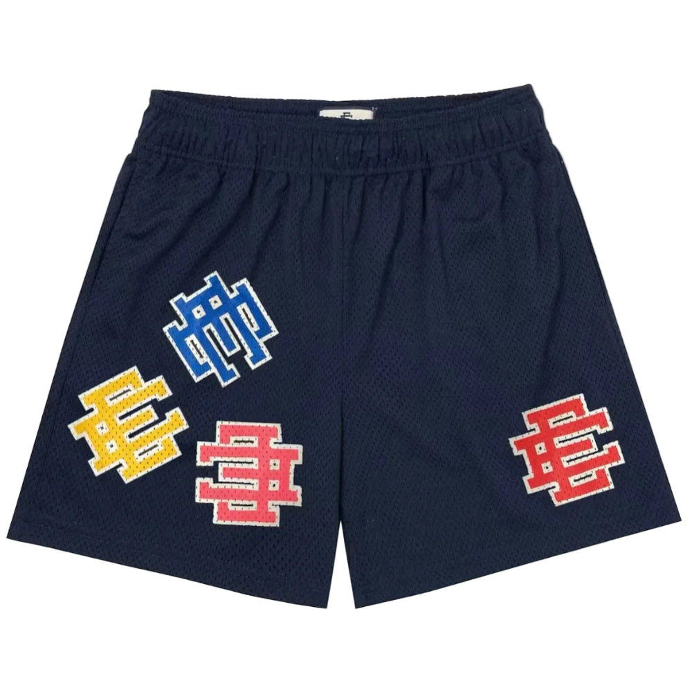 Eric Emanuel EE Basic Core Test Print Short Navy Test Print - AFewVibe