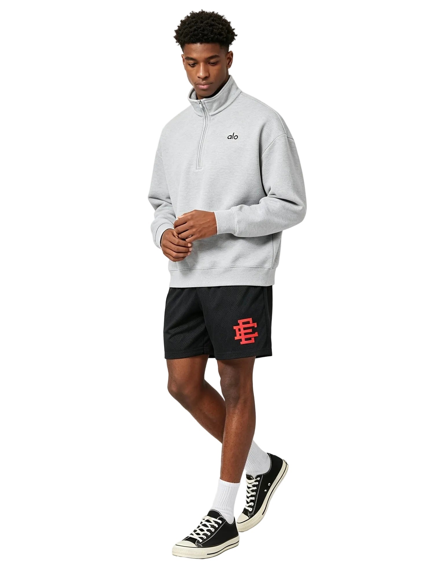 Eric Emanuel EE Basic Short (SS22) Black/Red - AFewVibe