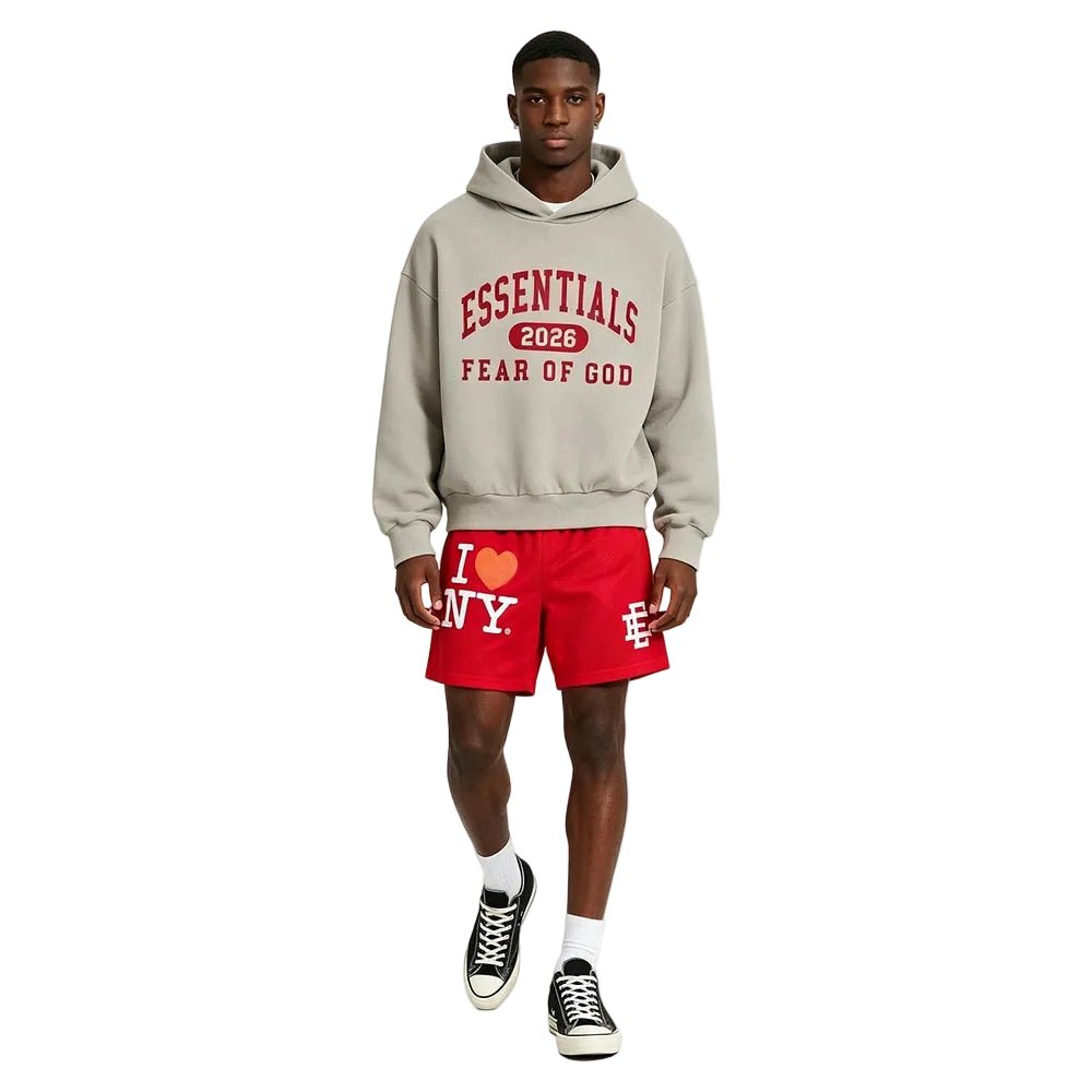 Eric Emanuel EE I Love New York Short Red White - AFewVibe