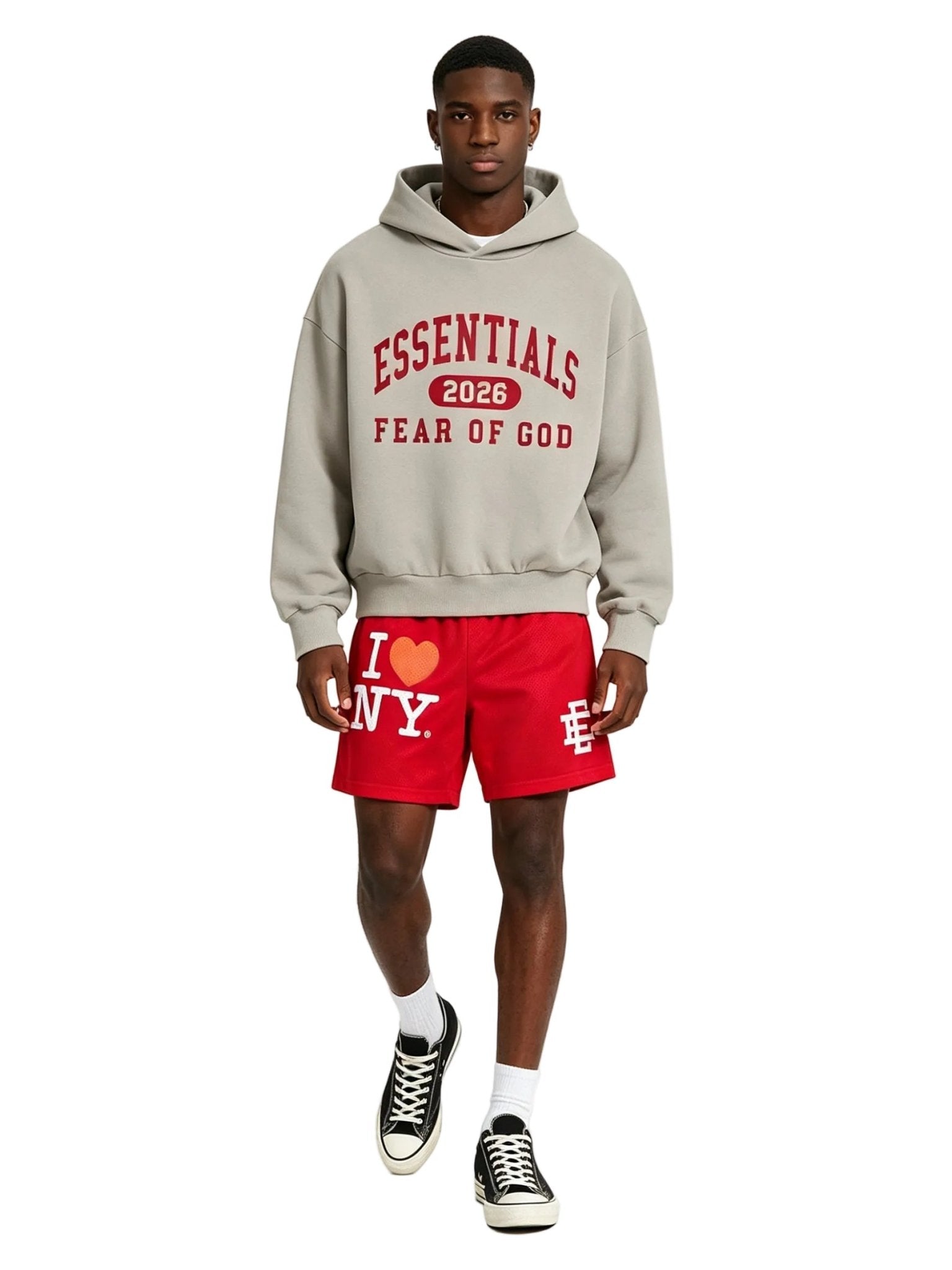 Eric Emanuel EE I Love New York Short Red White - Afewvibe
