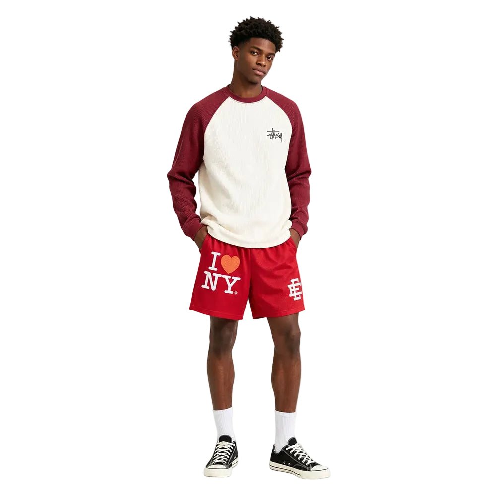 Eric Emanuel EE I Love New York Short Red White - AFewVibe