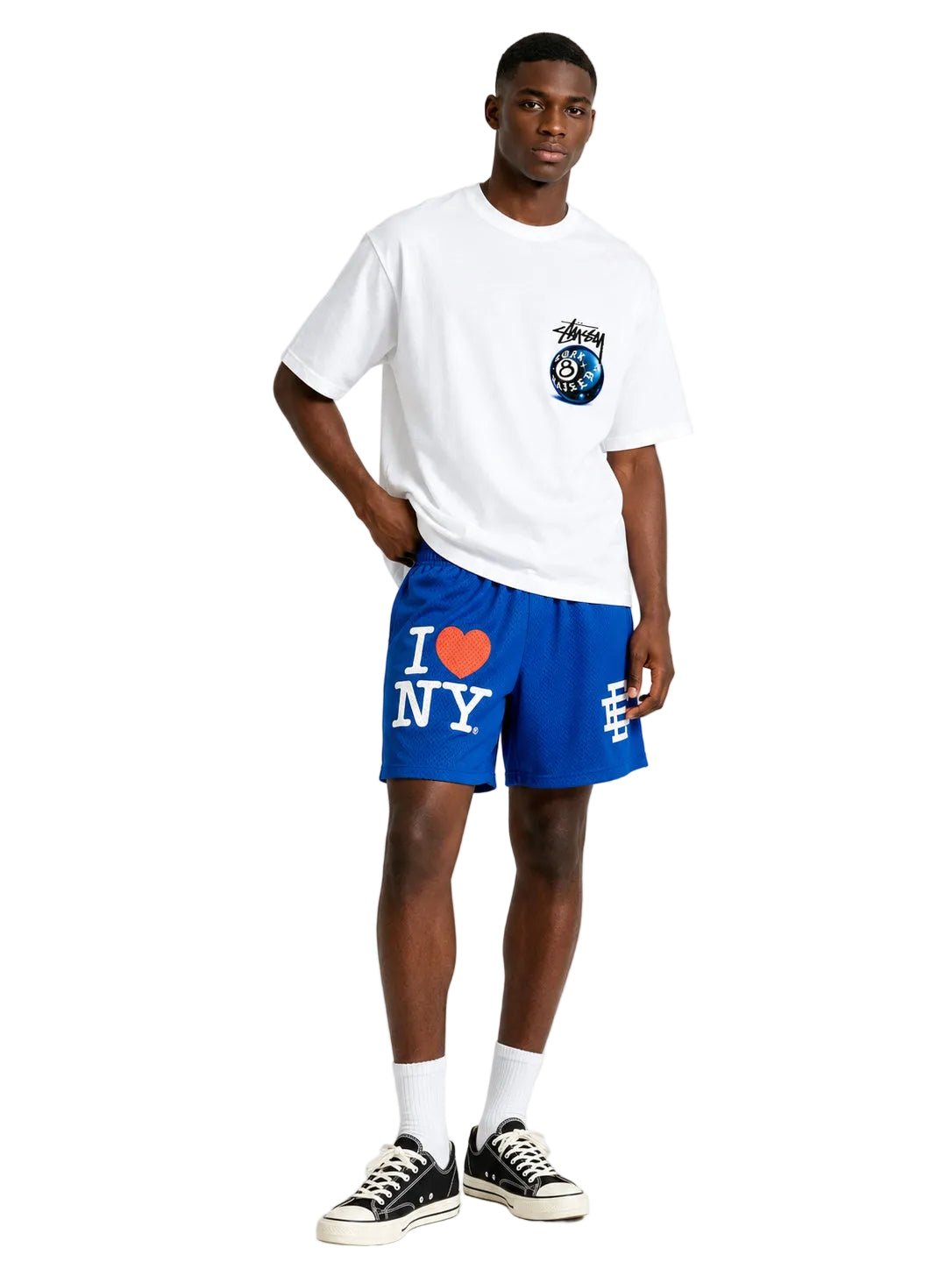 Eric Emanuel EE I Love New York Short Royal Blue White - AFewVibe
