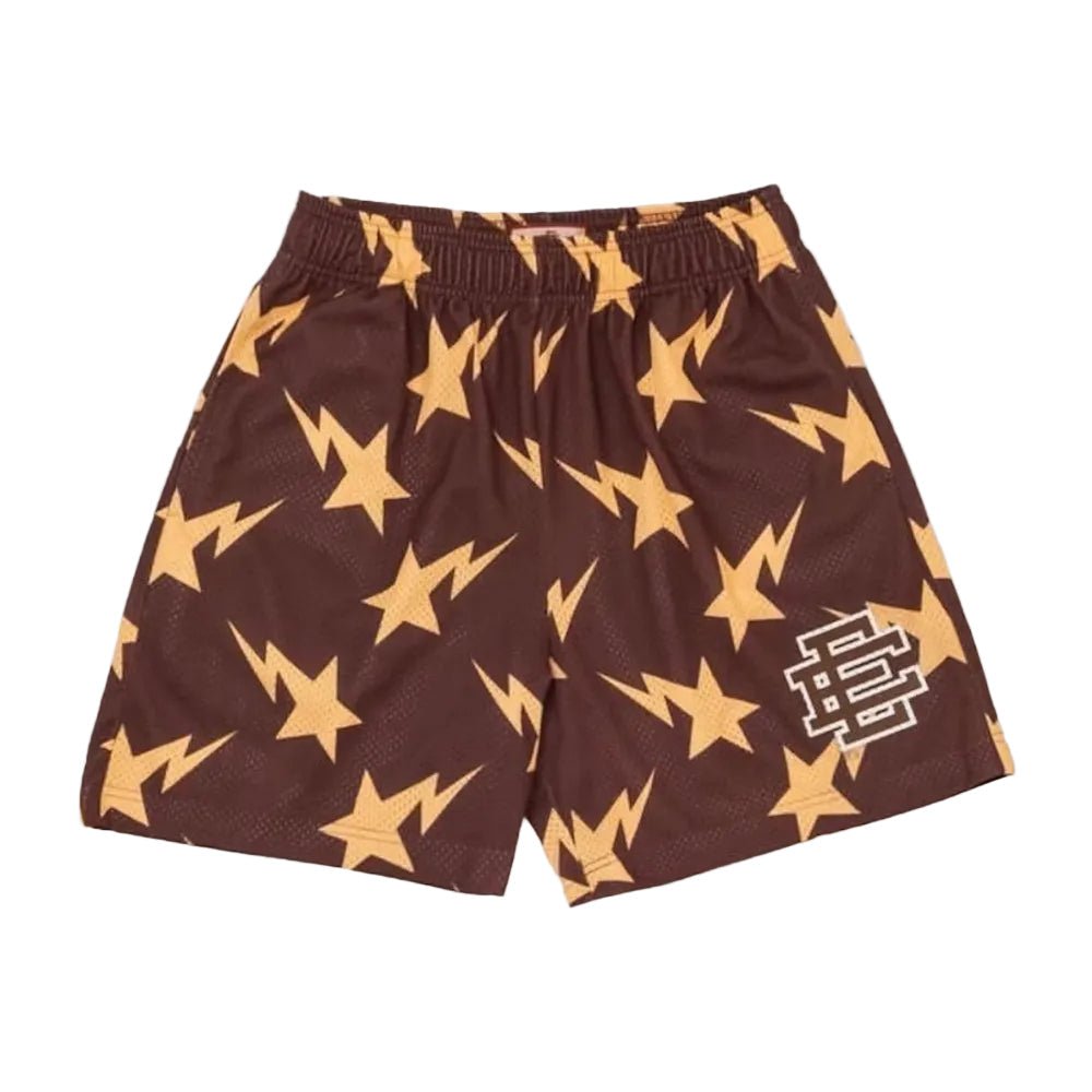 Eric Emanuel x BAPE Miami Short Brown Yellow – AFewVibe