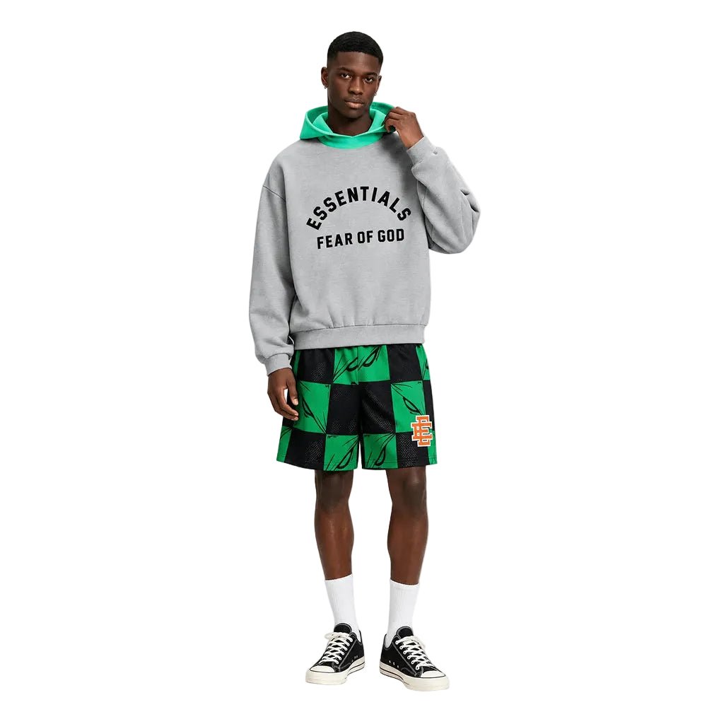 Eric Emanuel x Matty Boy EE Shorts 99 Eyes Slime Orange - AFewVibe