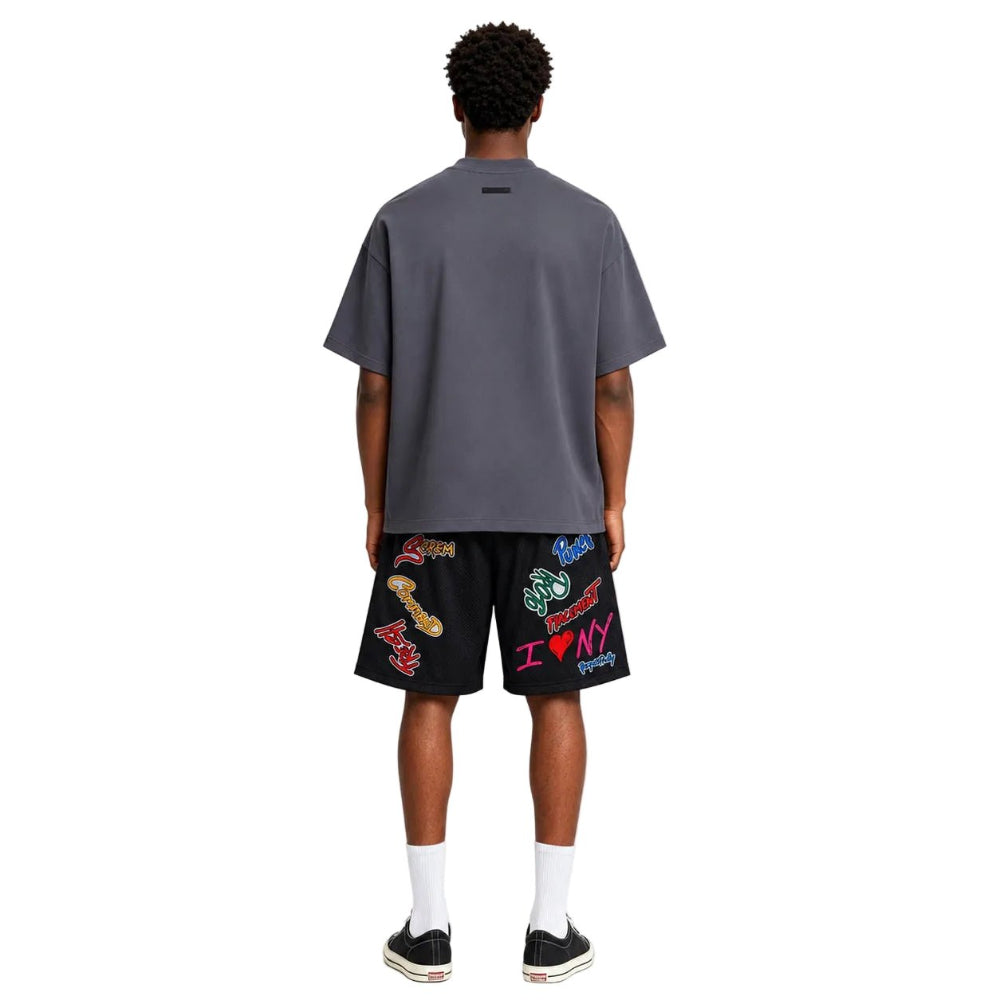 Eric Emanuel x Matty Boy EE Shorts Black/Blue - AFewVibe