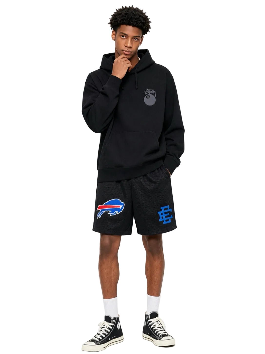 Eric Emanuel x NFL EE Basic Core Buffalo Bills Short Black - AFewVibe