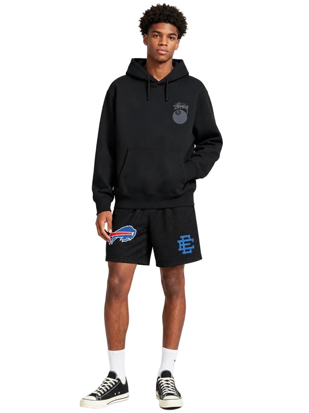 Eric Emanuel x NFL EE Basic Core Buffalo Bills Short Black - AFewVibe