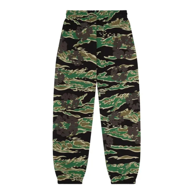 Denim Tears The Cotton Wreath Sweatpant Green Camo - AFV Clothes