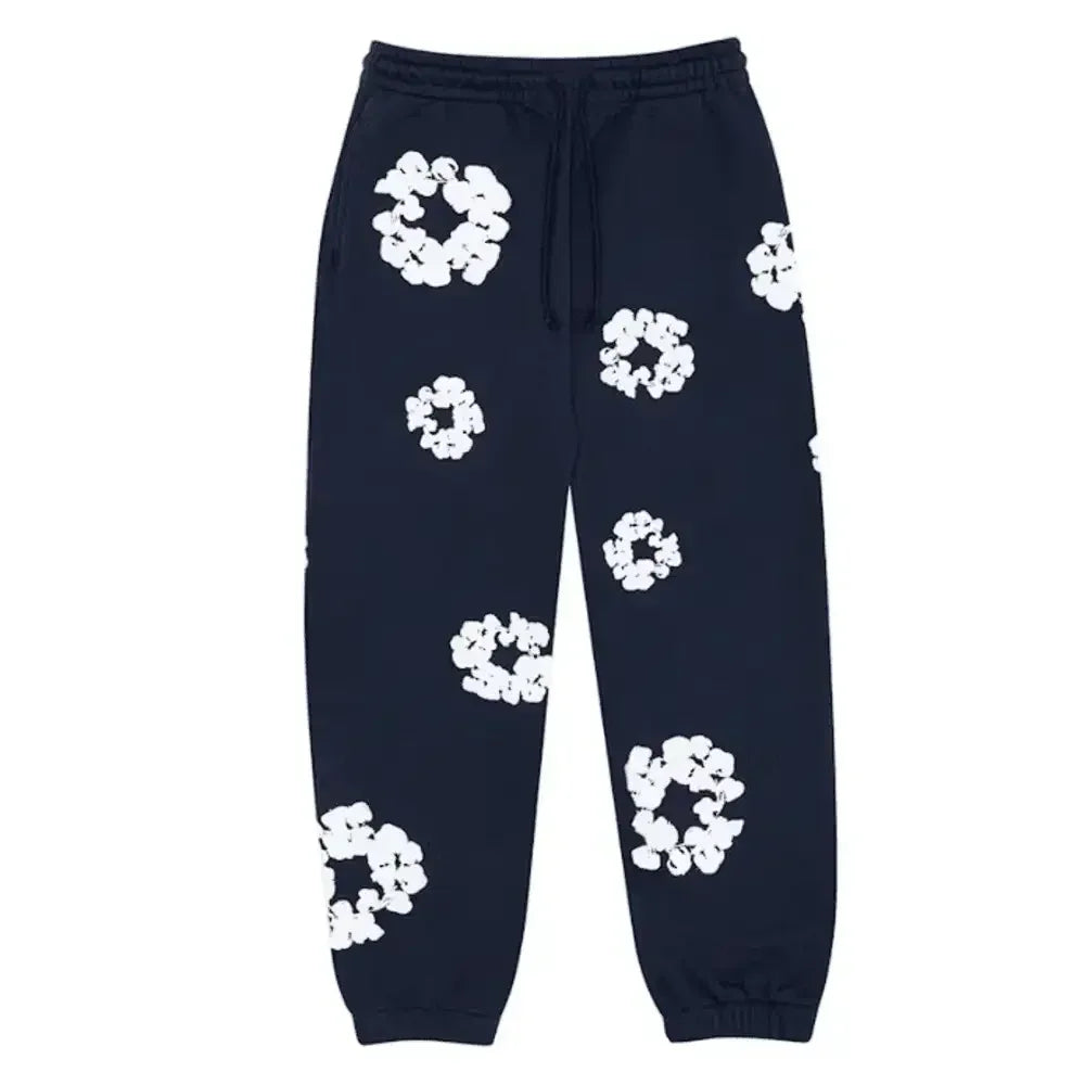 Denim Tears The Cottonwreath Sweatpants Navy - AFV Clothes