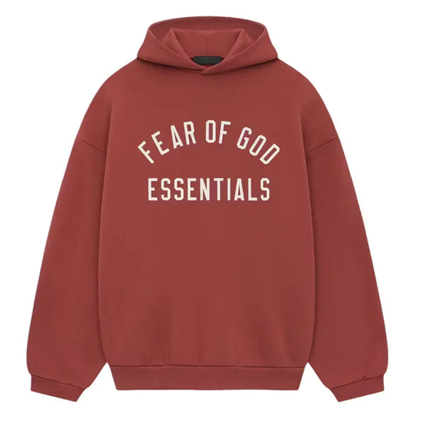 ESSENTIALS fear of god レッド フード付きパーカー　Ｍ Fear of God Essentials Fleece Hoodie Crimson – AFV Clothes