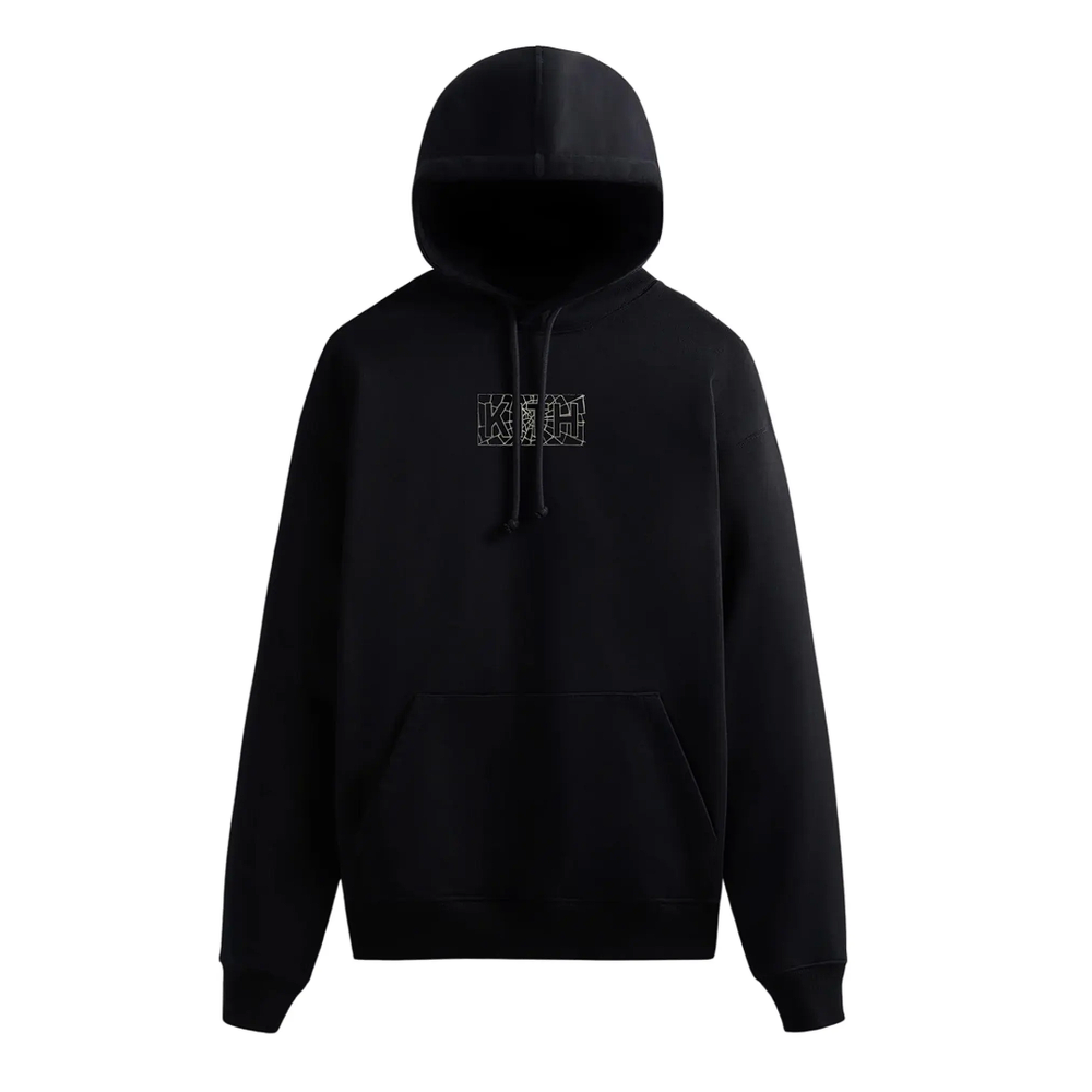 Kith For Spider-Man Web Logo Hoodie Black