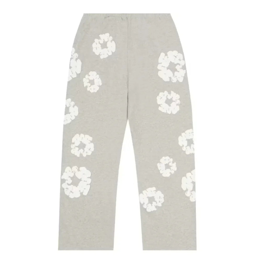 Denim Tears Cotton Wreath Baggy Sweatpants Grey