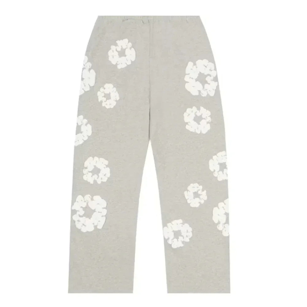 Denim Tears Cotton Wreath Baggy Sweatpants Grey