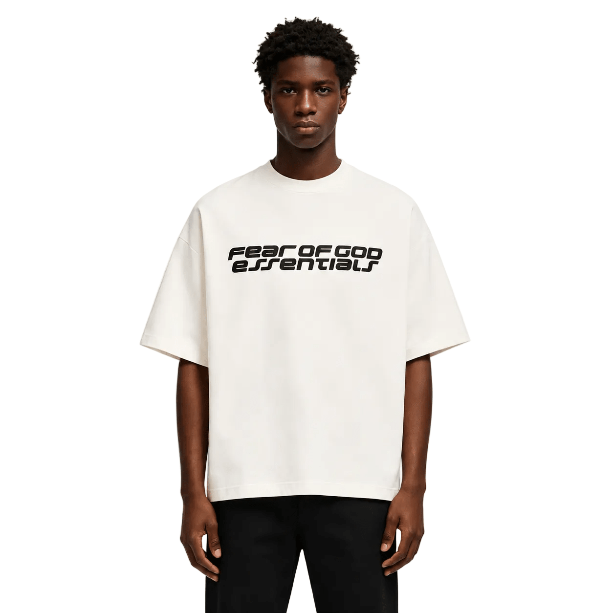 Fear of God Essentials 90s Short Sleeve Tee Ivory - AFewVibe