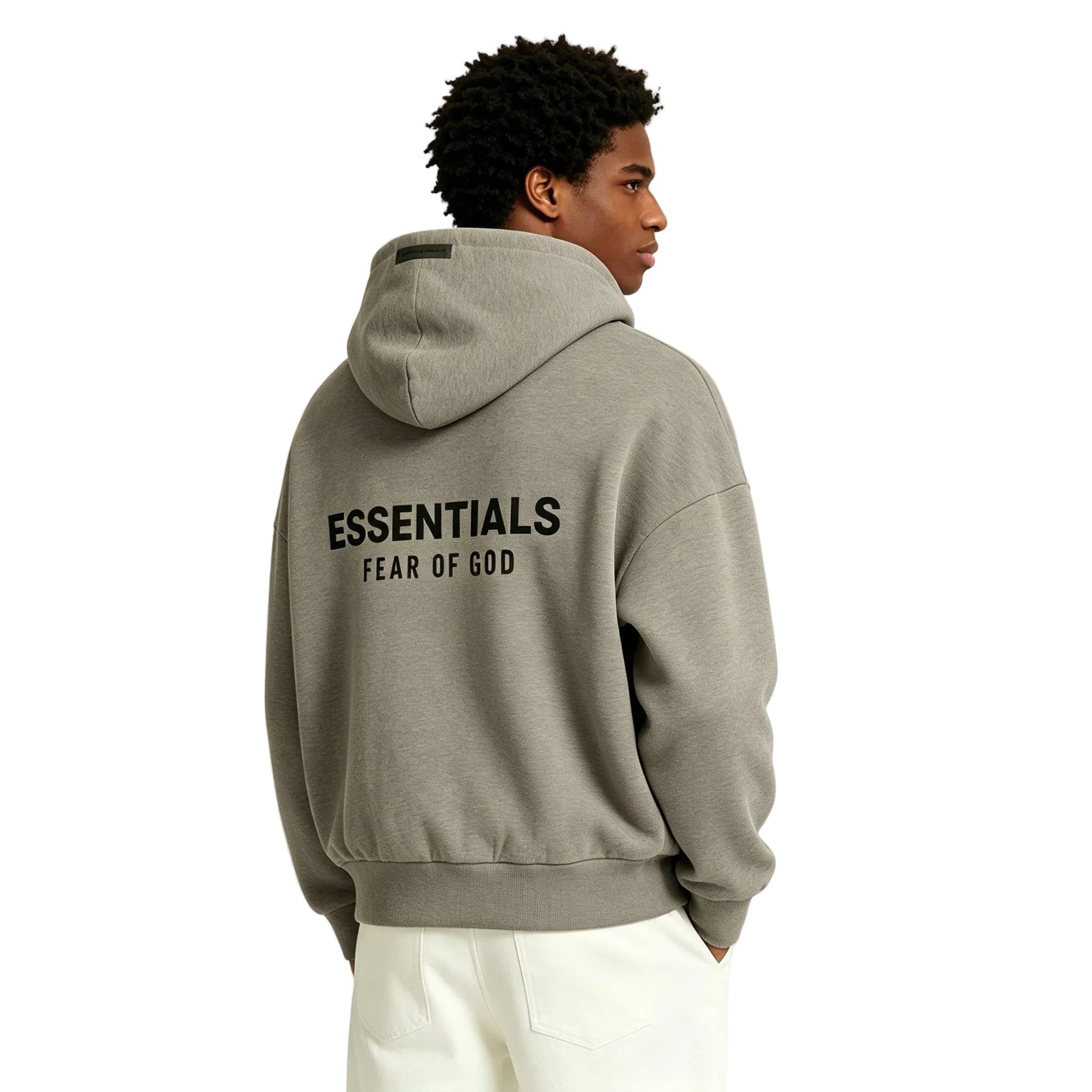 Fear of God Essentials Classic Fit Fleece Hoodie Homestead Heather - AFewVibe
