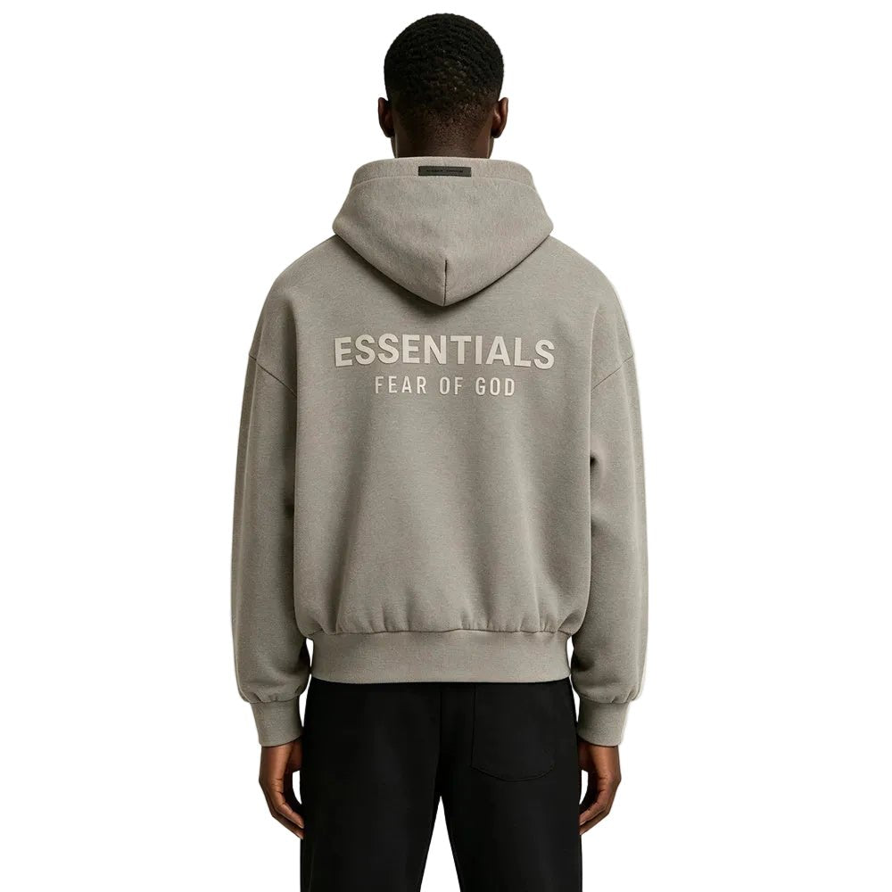 Fear of God Essentials Classic Fit Fleece Hoodie Homestead Heather - AFewVibe