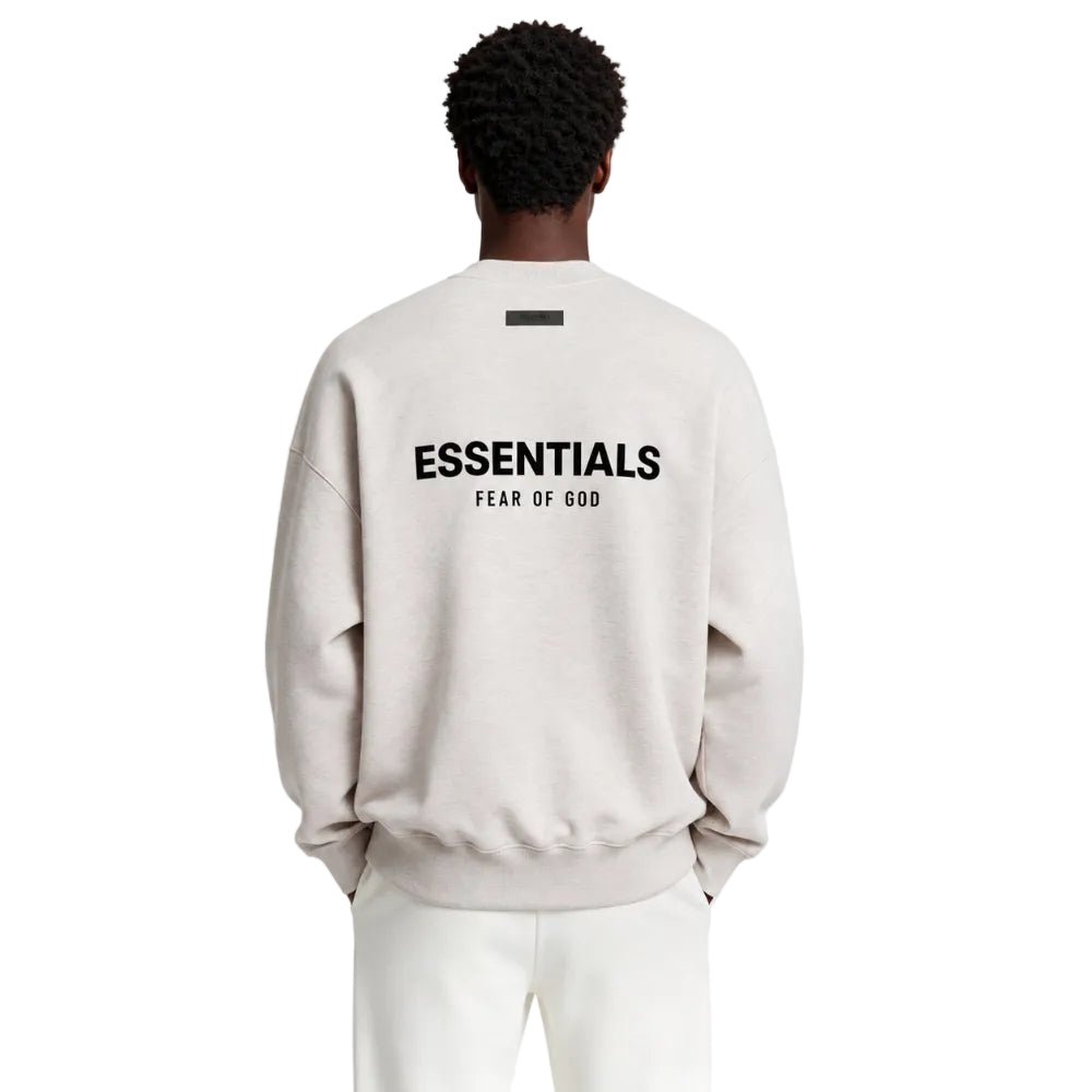 Fear of God Essentials Core Collection Crewneck Light Oatmeal - AFewVibe