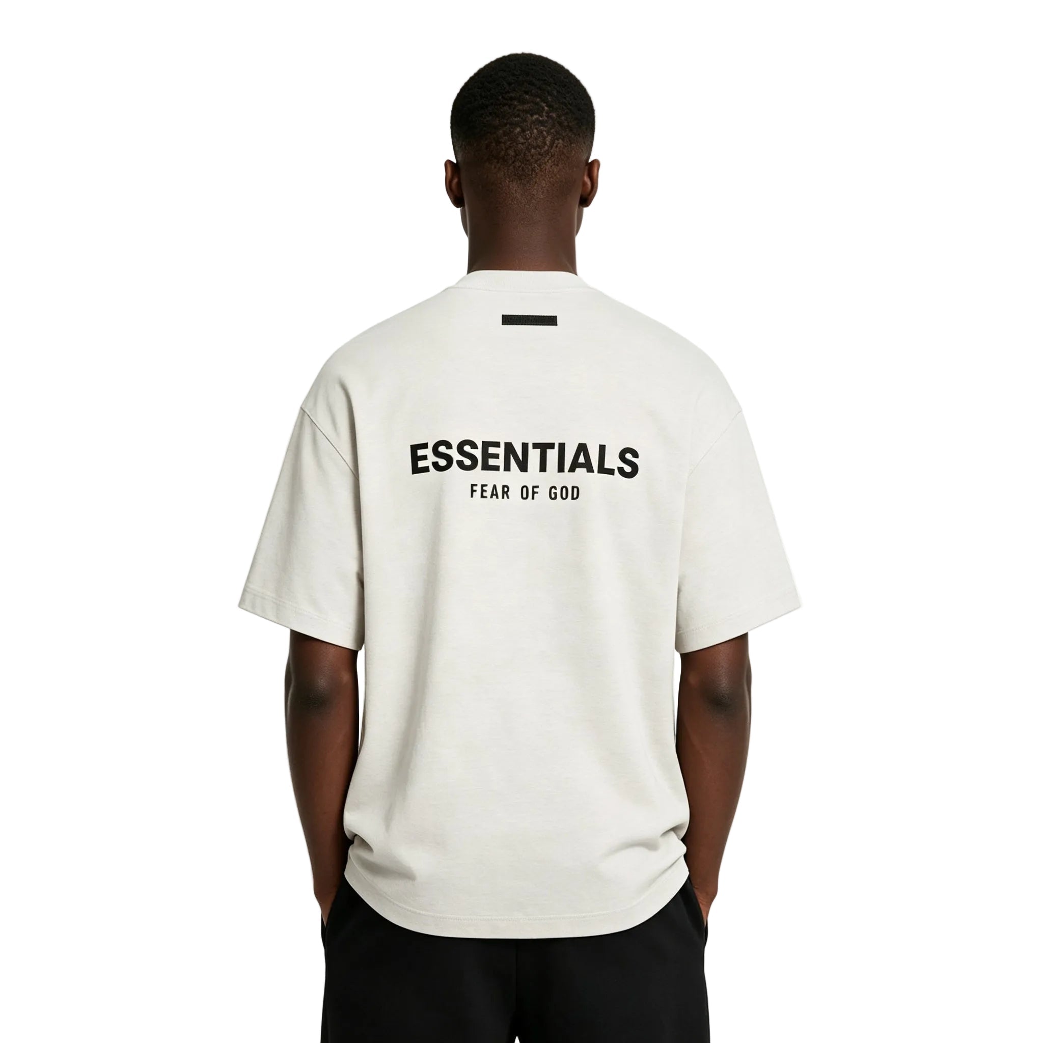 Fear of God Essentials Core Collection Tee Light Oatmeal - Afewvibe