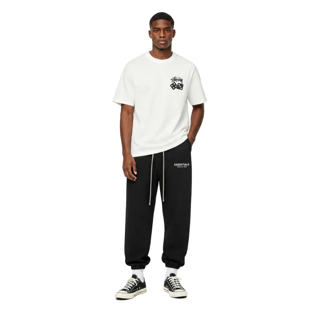 Fear of God Essentials Fleece Essential Sweatpant FW24 Black - AFewVibe