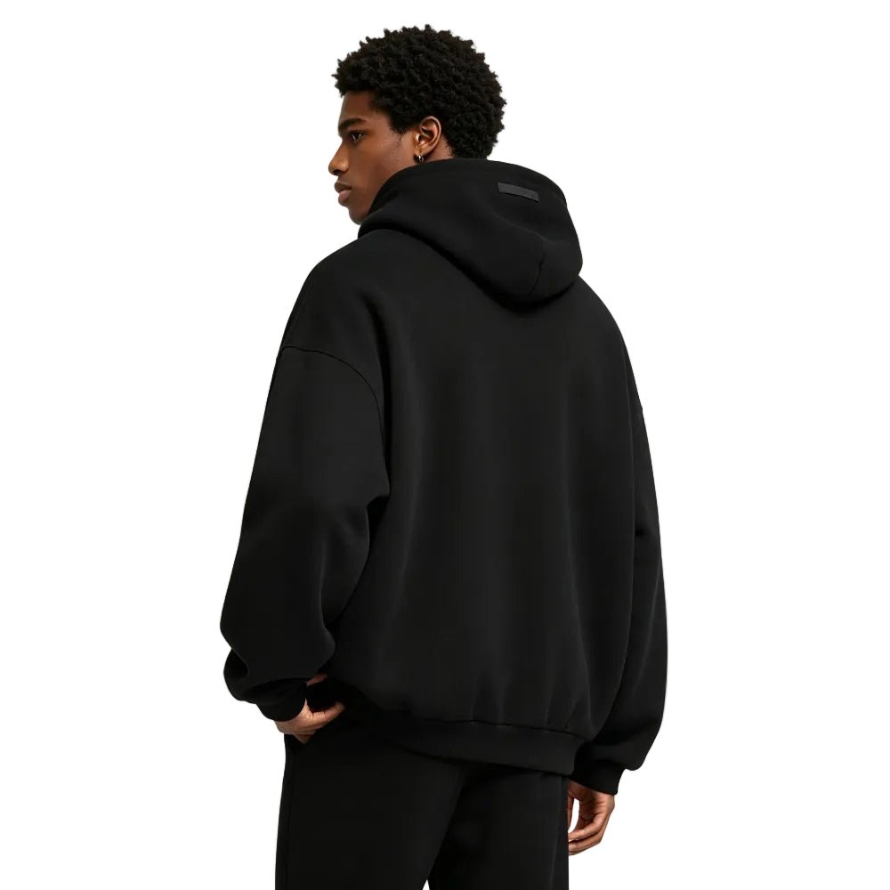 Fear of God Essentials Fleece II Hoodie Black FW24 - AFewVibe