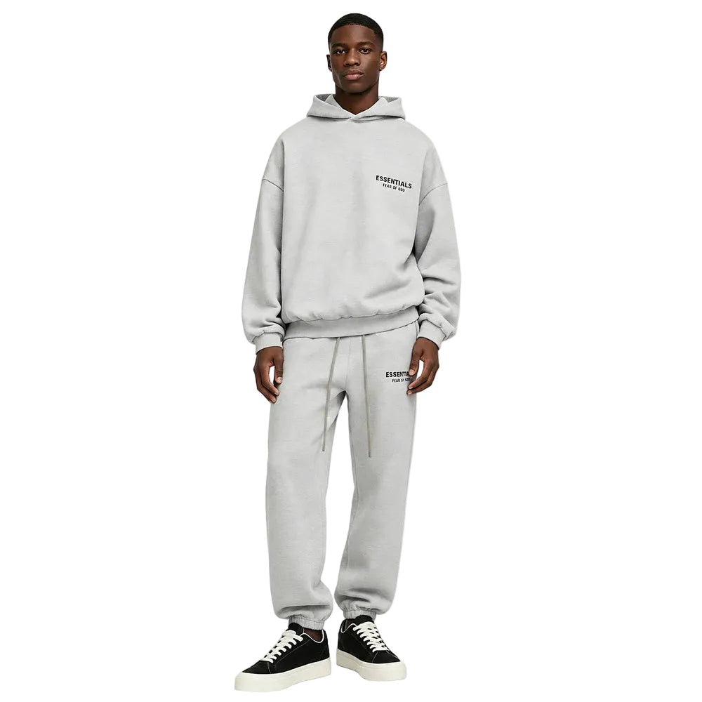Fear of God Essentials Fleece Sweatpant Light Heather Gray FW24 - AFewVibe