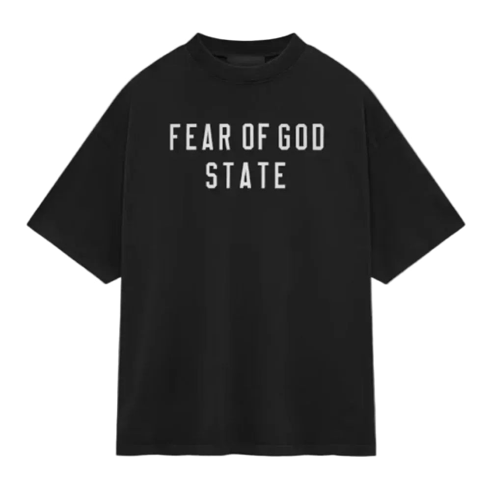Fear of God Essentials Heavy Crewneck Tee Black - Afewvibe