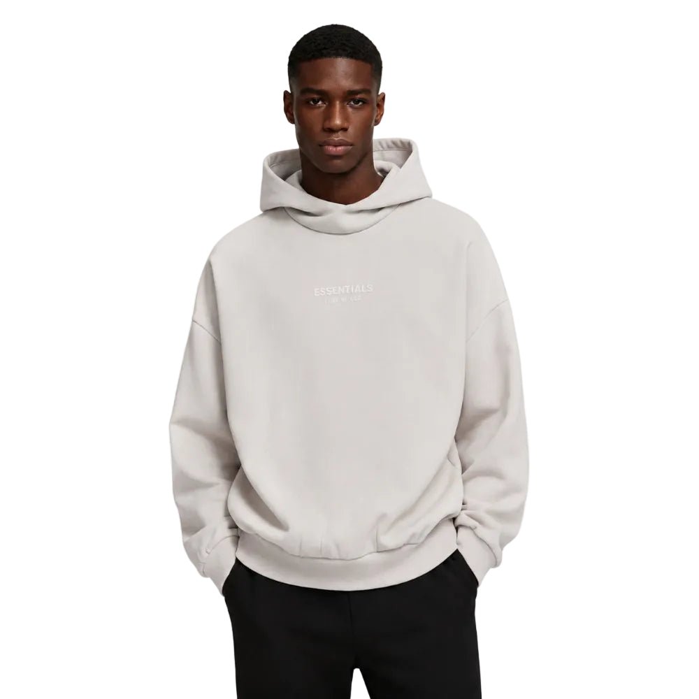 Fear of God Essentials Hoodie Silver Cloud - AFewVibe