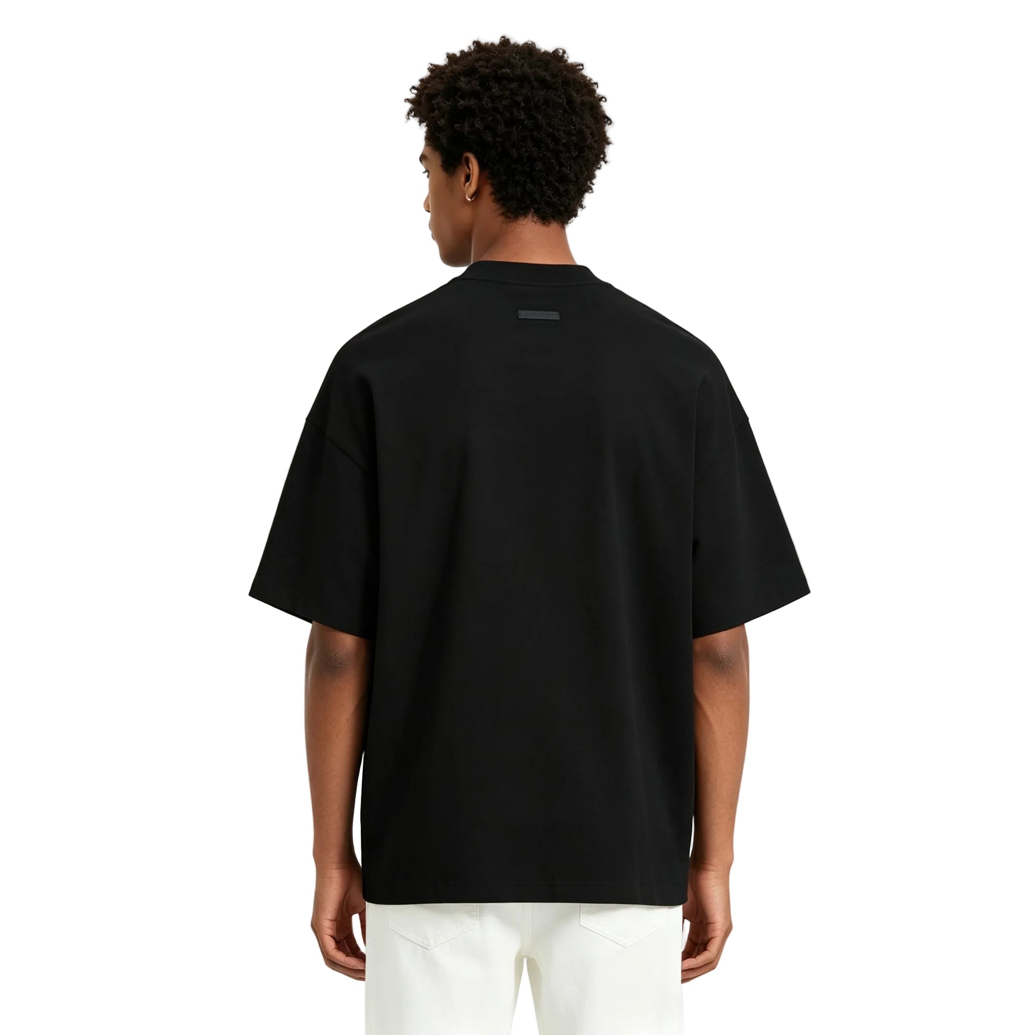 Fear Of God Essentials Jersey Crewneck Tee Black - AFewVibe