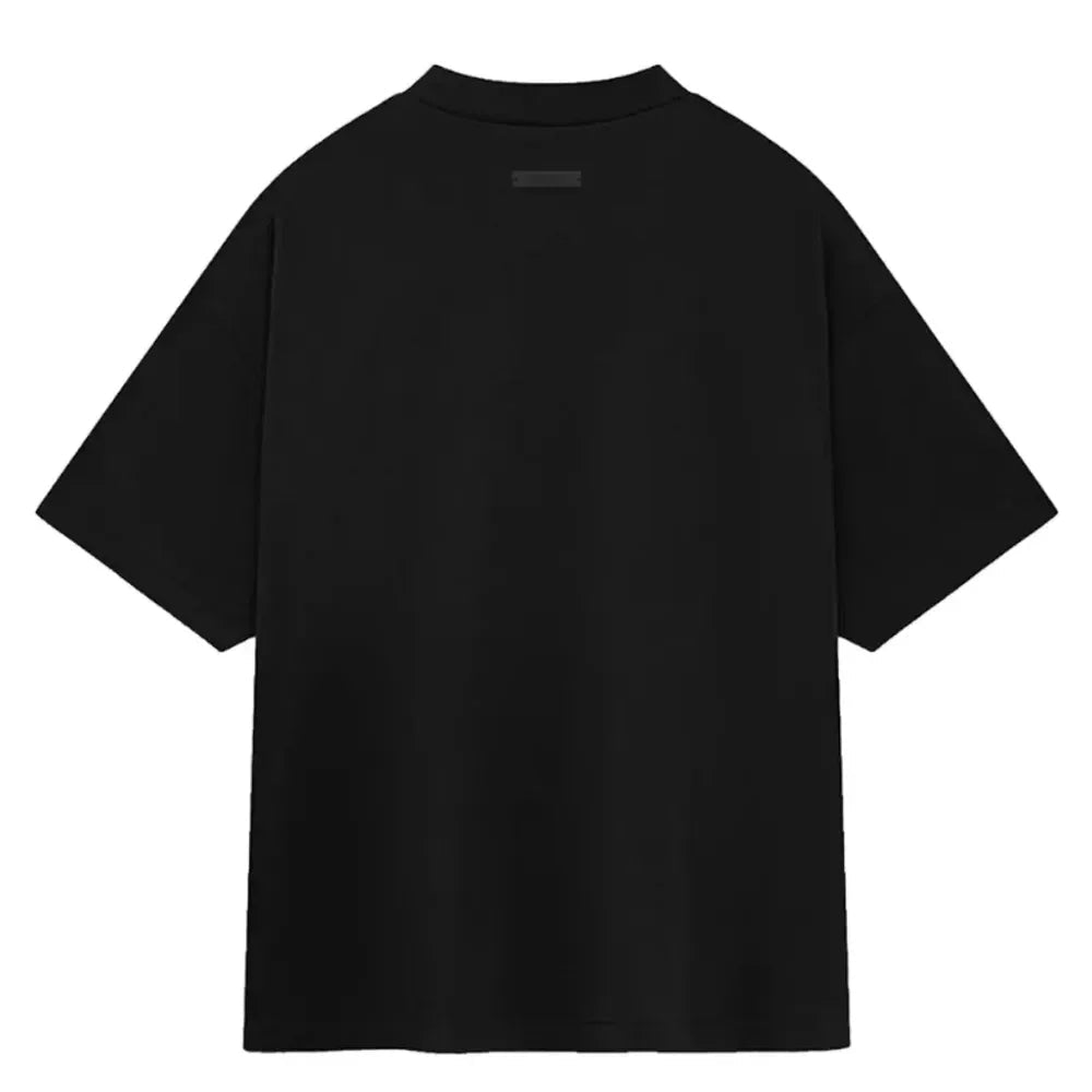 Fear Of God Essentials Jersey Crewneck Tee Black - Afewvibe