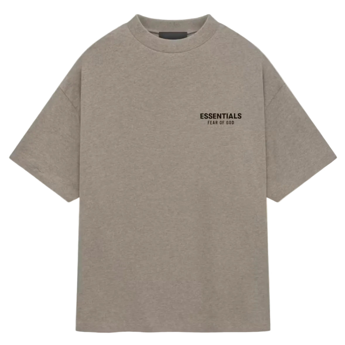 Fear Of God Essentials Jersey Crewneck Tee Heather Grey - AFewVibe