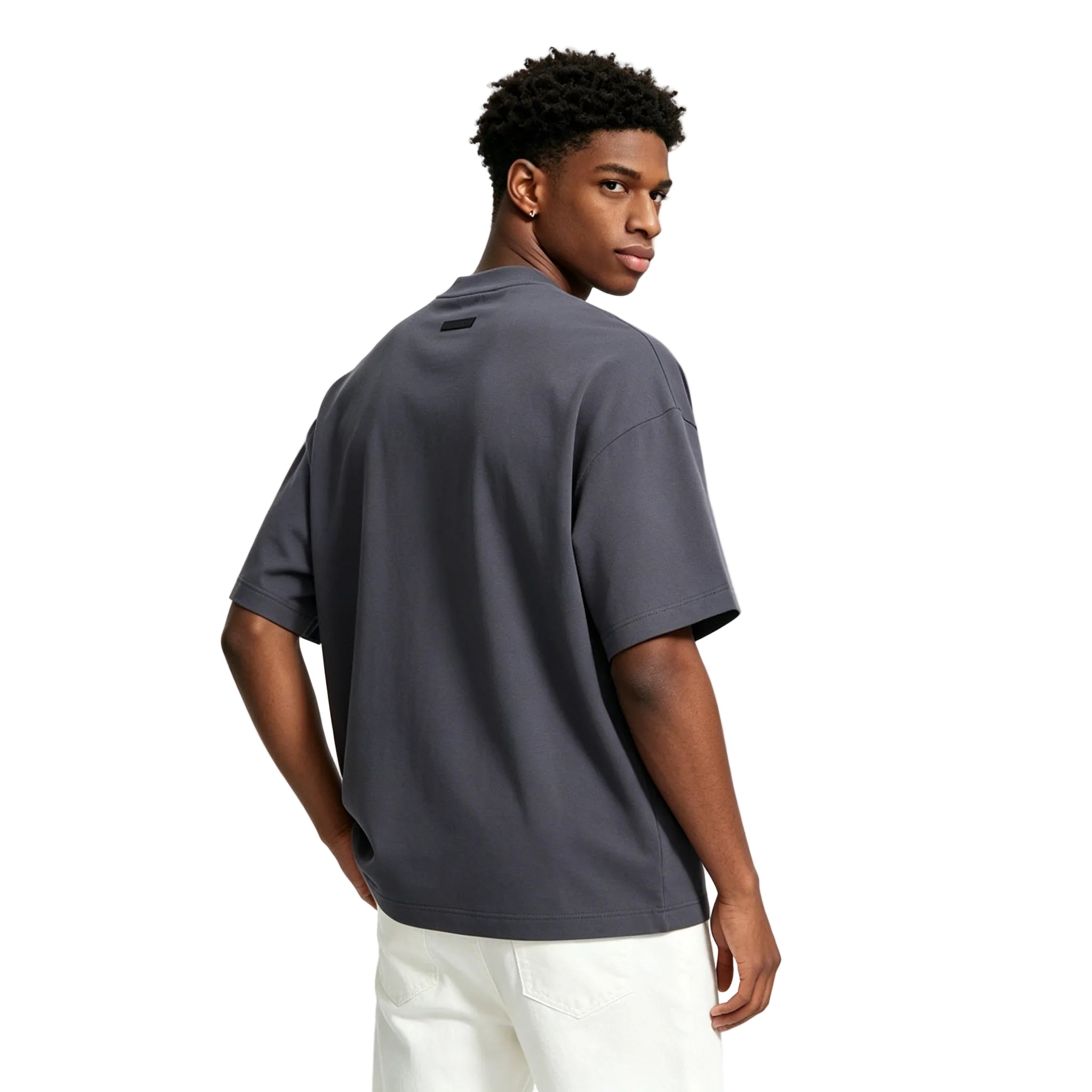 Fear Of God Essentials Jersey Crewneck Tee Marine - AFewVibe