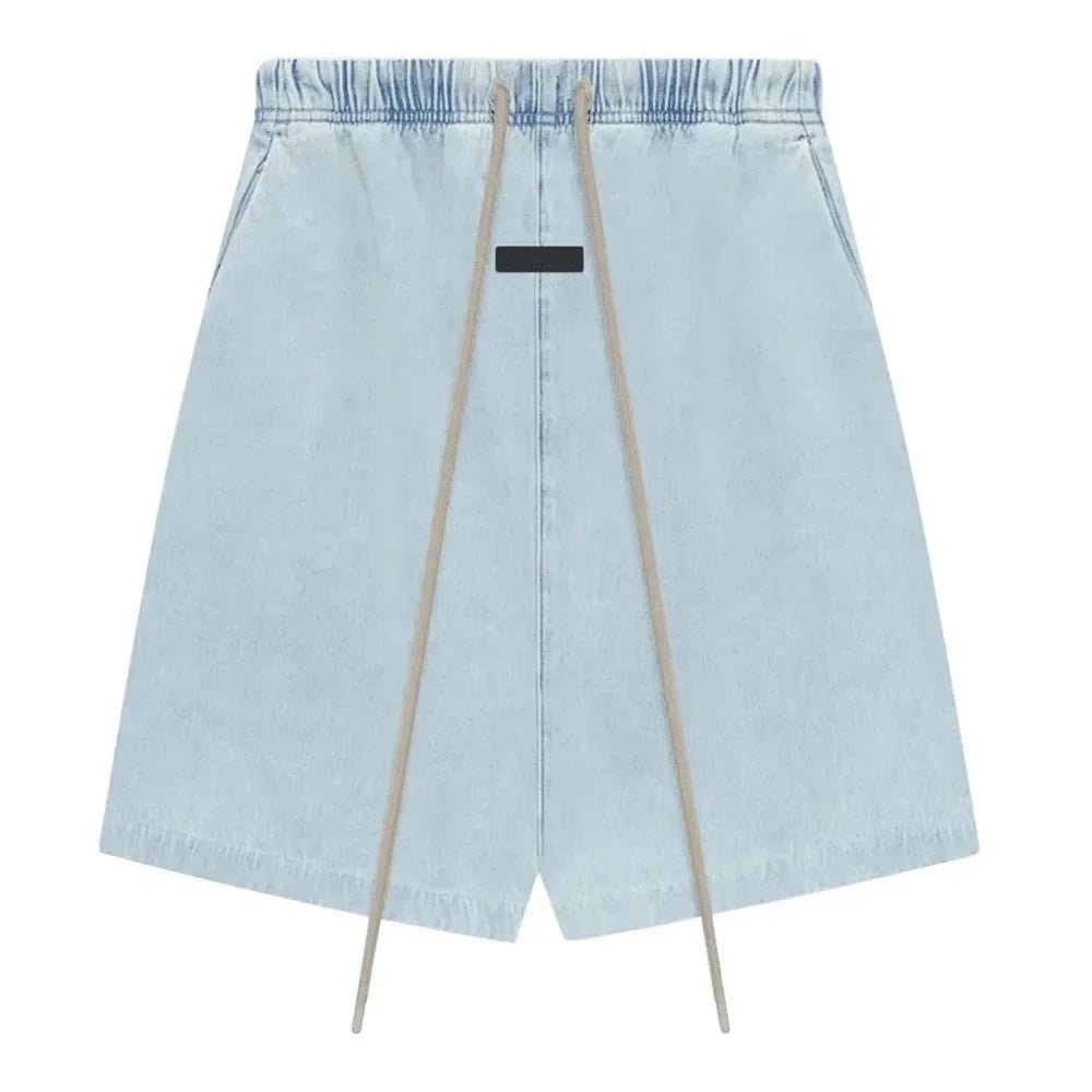 Fear of God Essentials Relaxed Short Light Washed Denim - Afewvibe