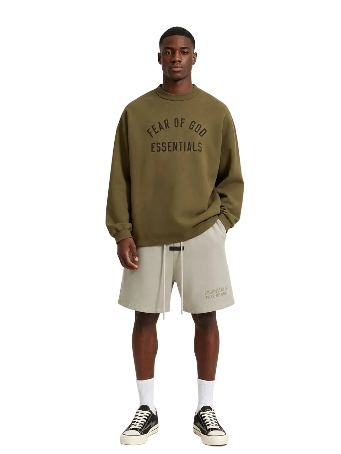Fear of God Essentials Sweatshort – Seal - AFewVibe