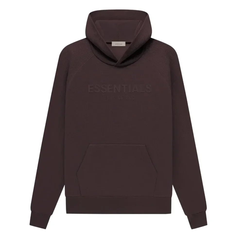 Fear Of God Essentials Waffle Raglan Hoodie Plum - Afewvibe