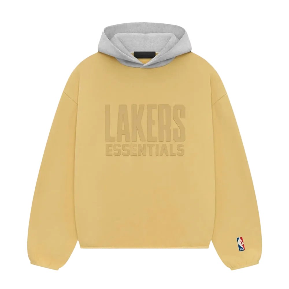 Fear of God Essentials x NBA Los Angeles Lakers Hoodie Yellow - AFewVibe