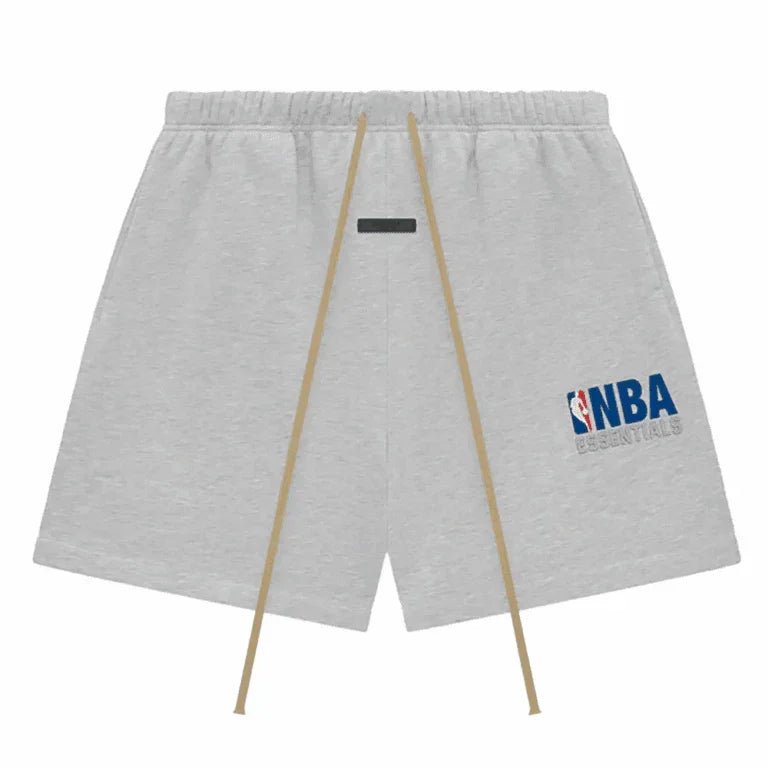 Fear of God Essentials x NBA Sweatshorts Light Heather – AFewVibe