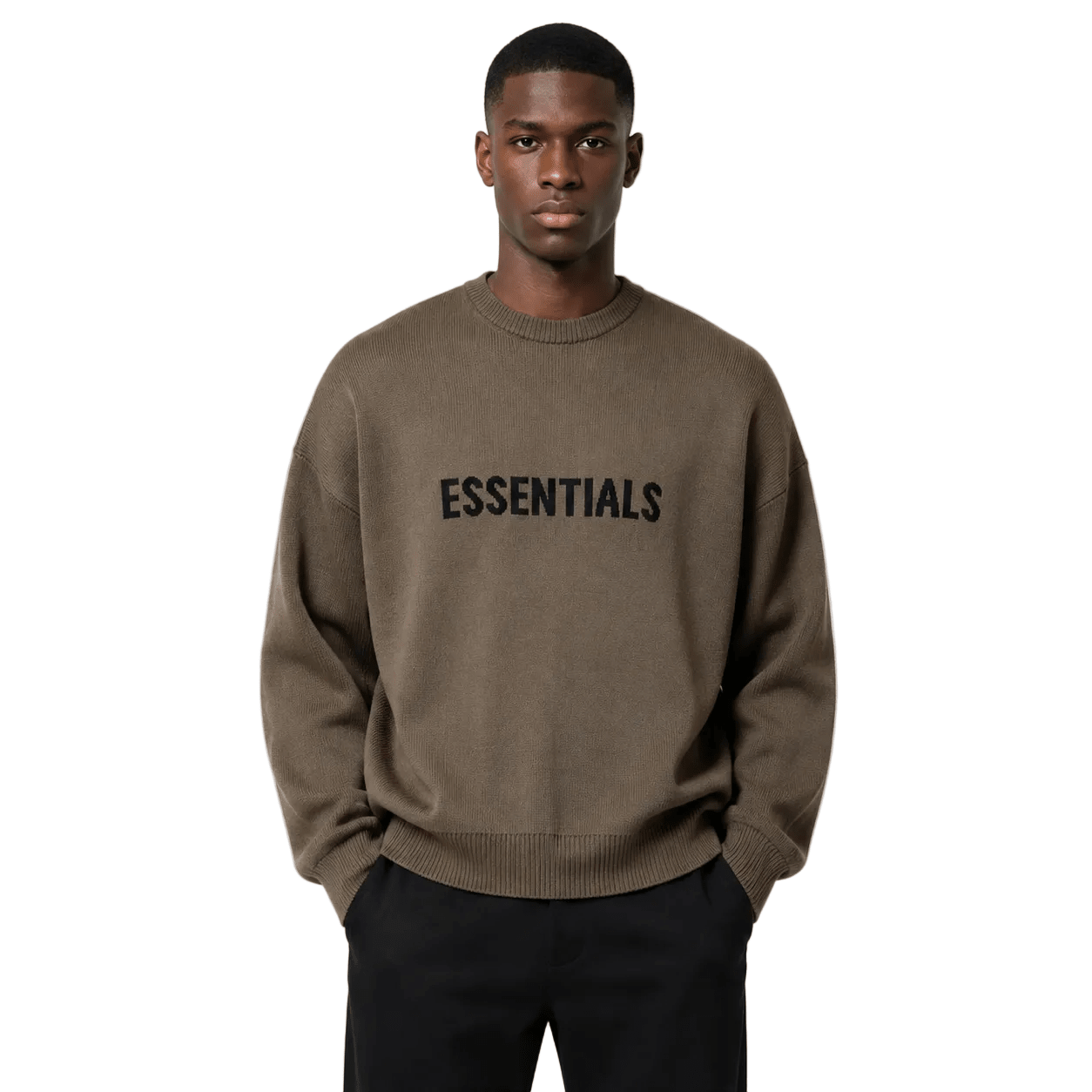 Fear of God Essentials x SSENSE Knit Sweater Rain Drum - AFewVibe