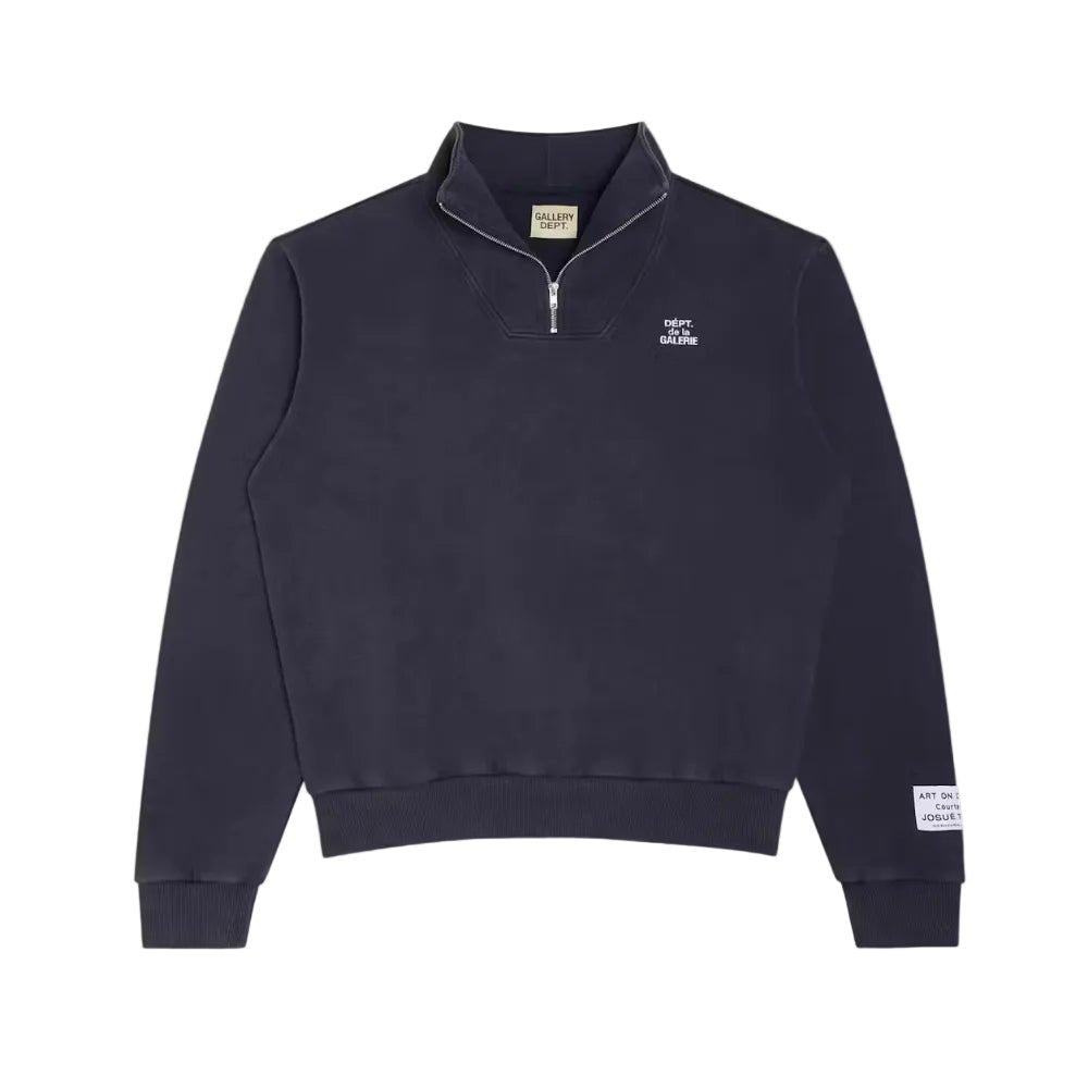 Gallery Dept. 1 4 Zip Pullover Navy - AFewVibe