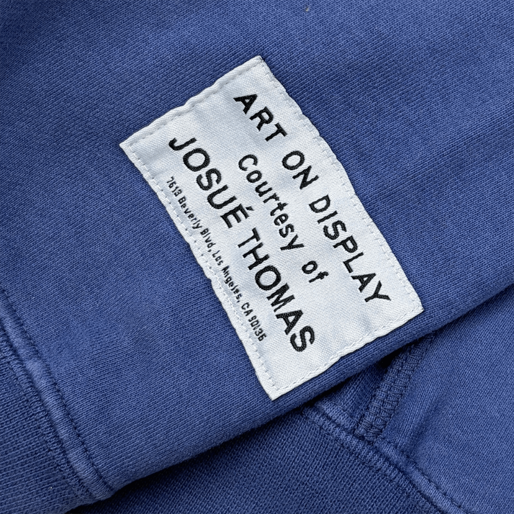 Gallery Dept. 90s Logo Zip Up Hoodie Navy - AFewVibe