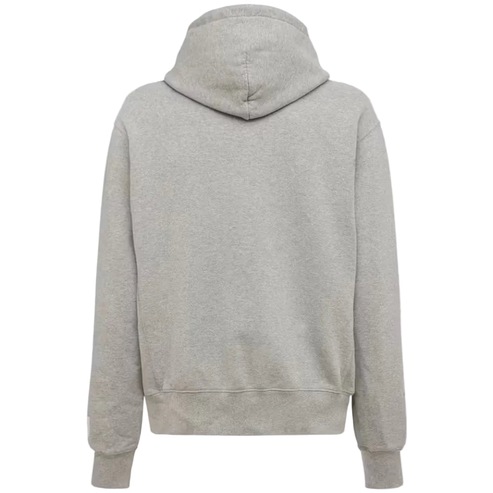 Gallery Dept. Center Logo Hoodie Heather Grey Black - AFewVibe