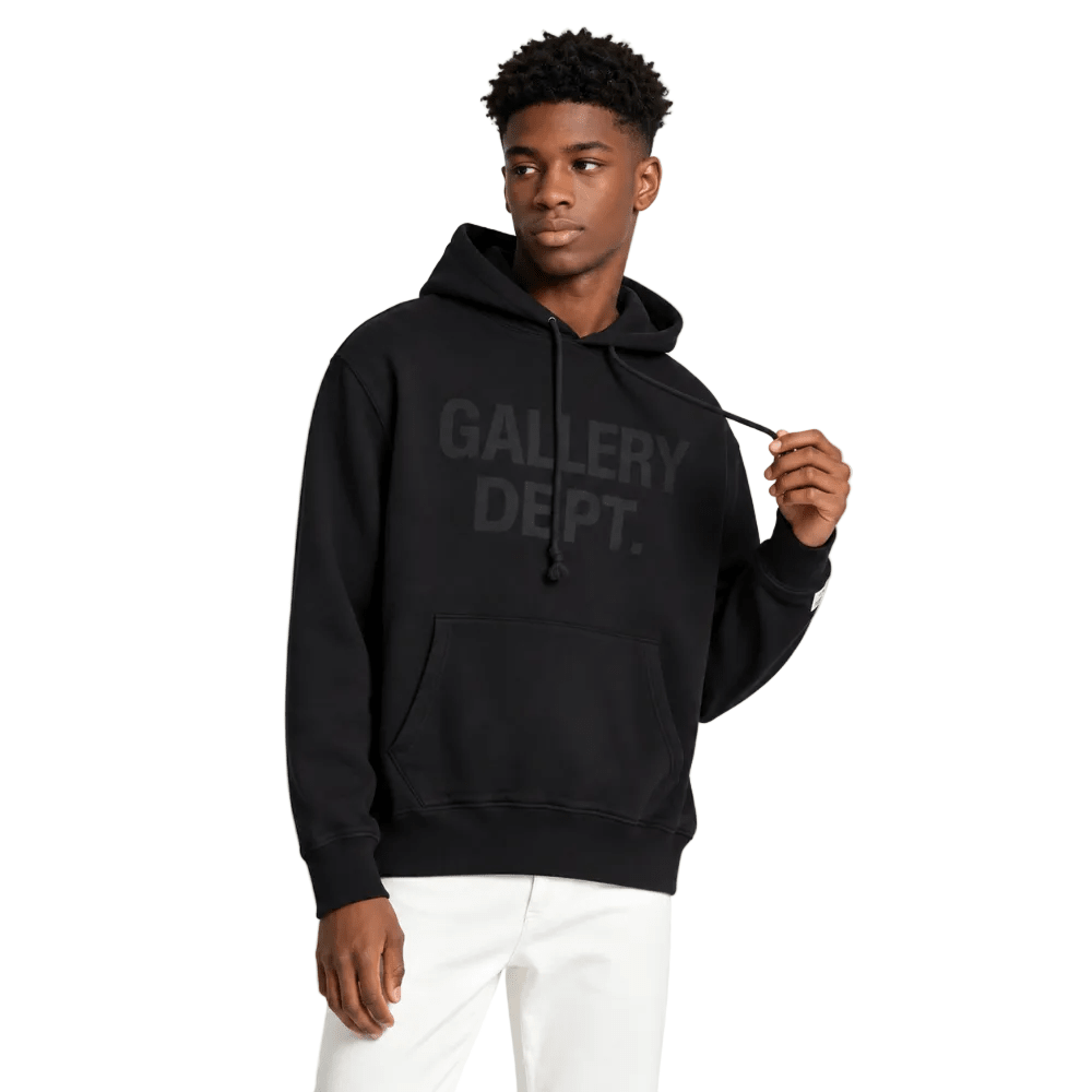 Gallery Dept. Centered Logo Hoodie Black