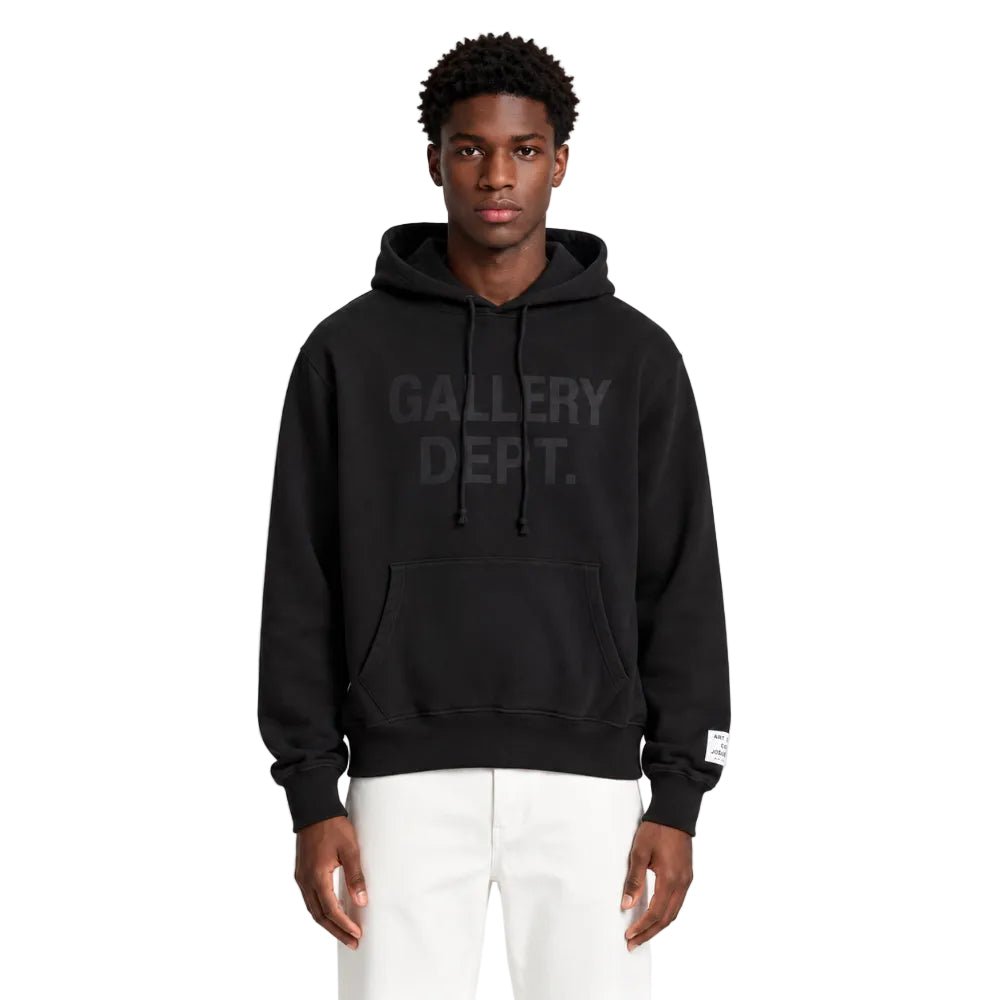 Gallery Dept. Centered Logo Hoodie Black