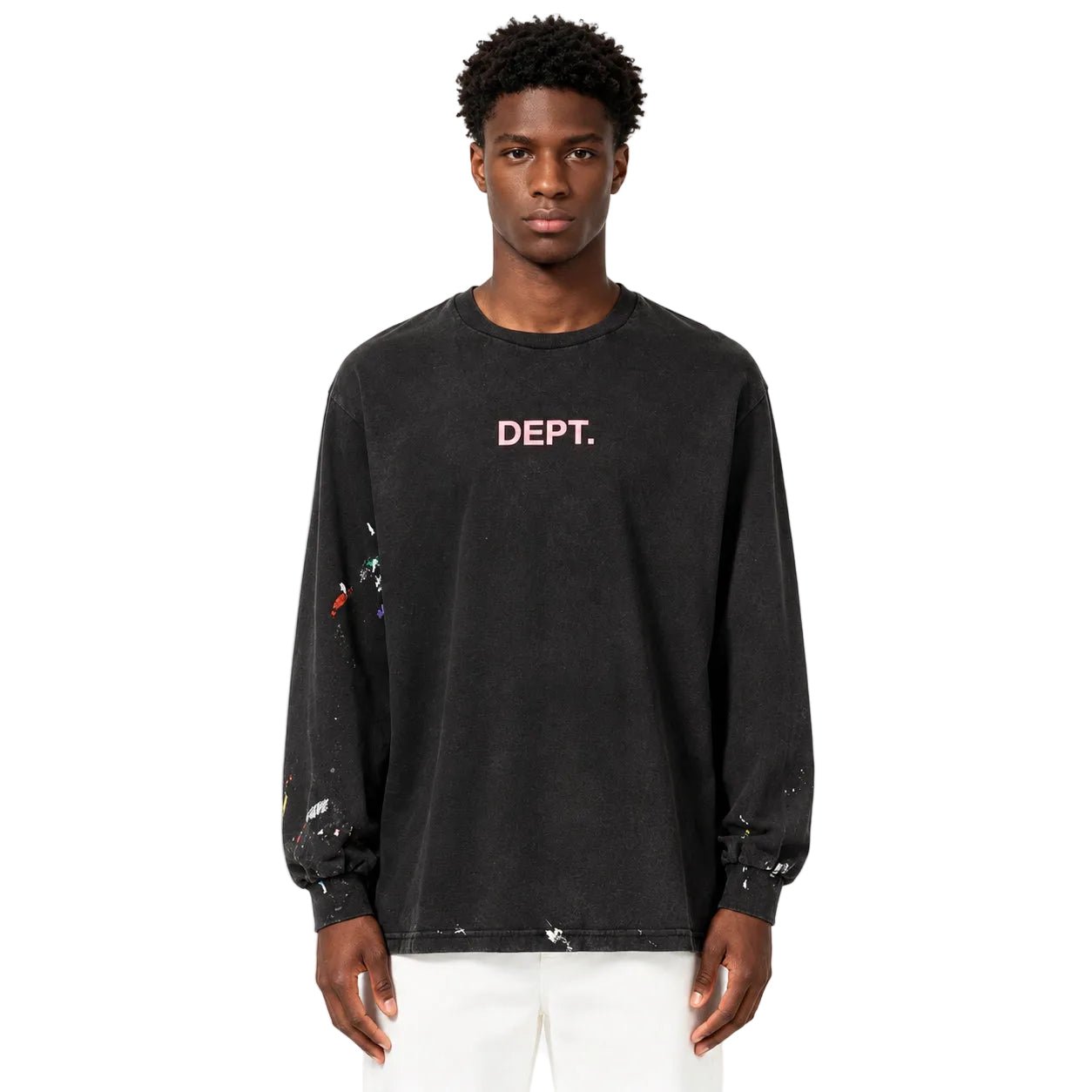 GALLERY DEPT. paint-spatter ong-seeve t-shirt - AFewVibe
